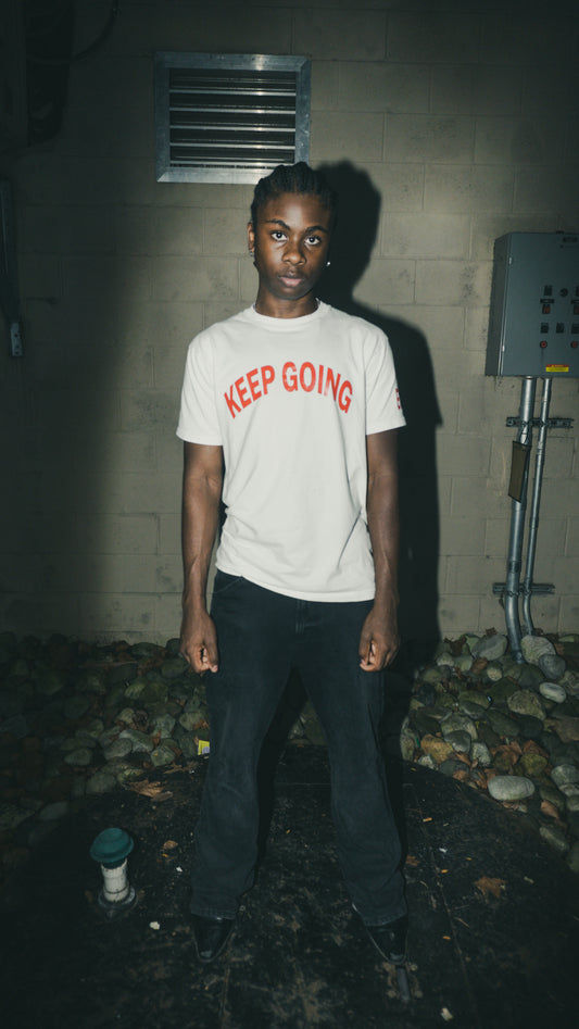 NYFW25 Red on White T-Shirt