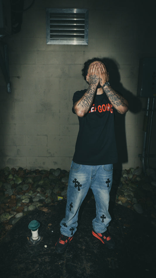 NYFW25 Red on Black T-Shirt