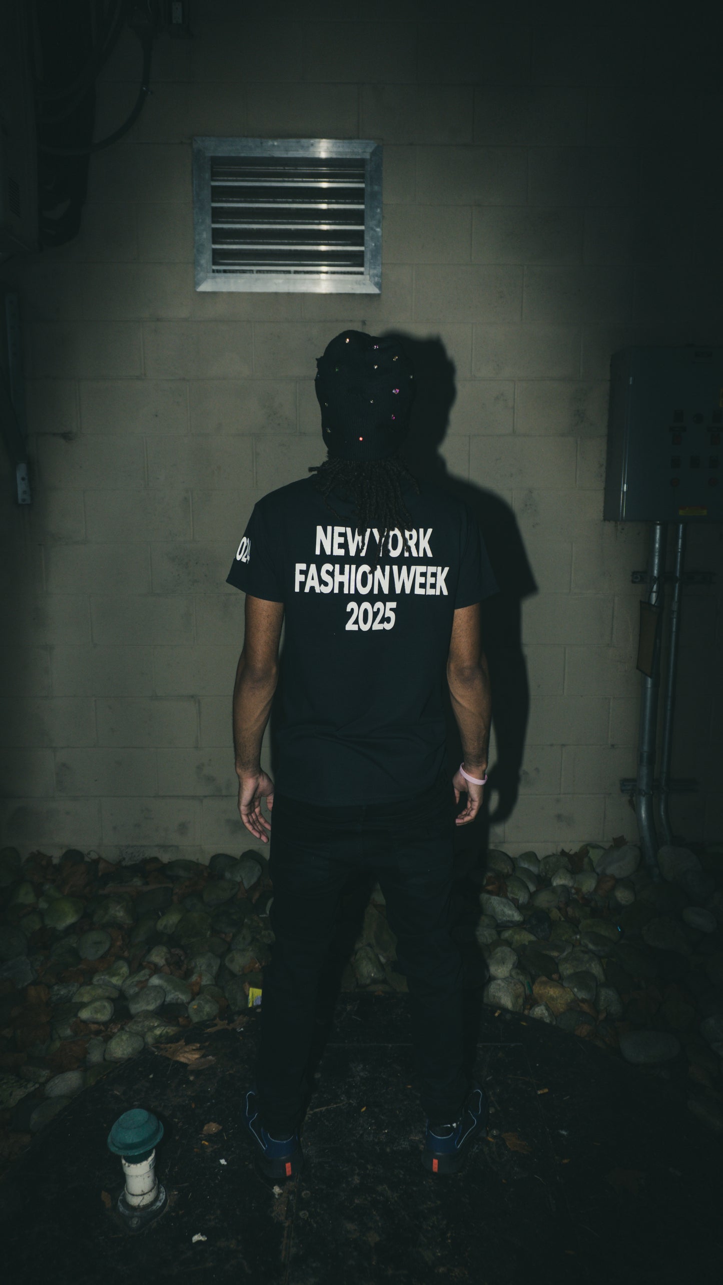 NYFW25 White on Black T-Shirt
