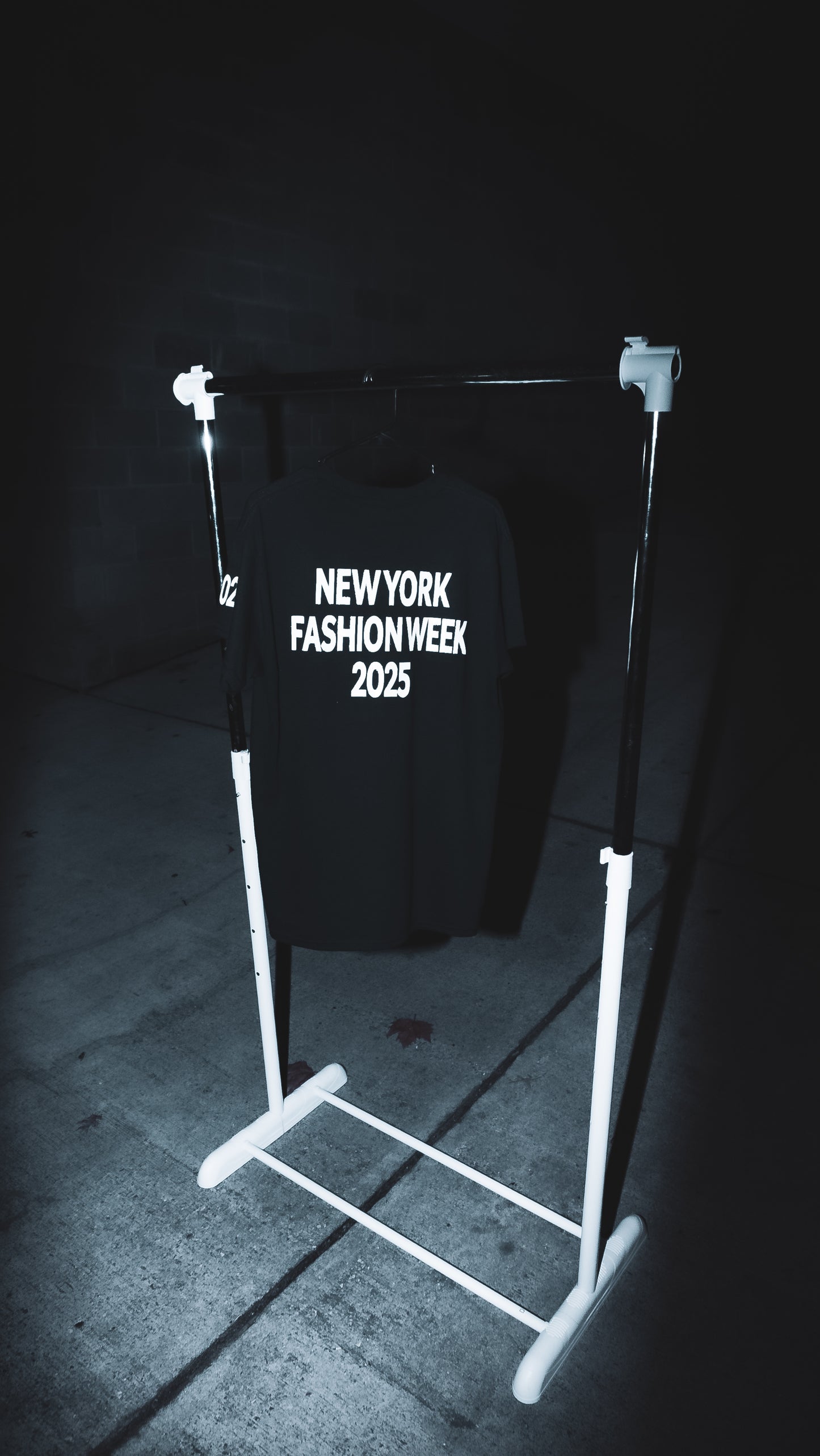 NYFW25 White on Black T-Shirt