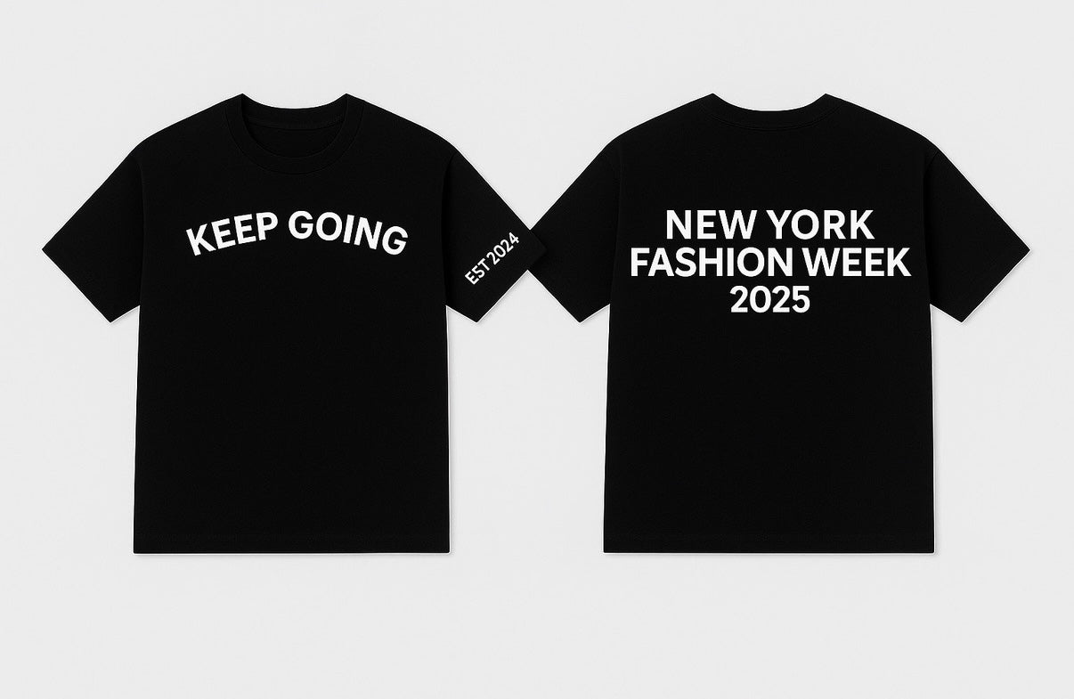 NYFW25 White on Black T-Shirt